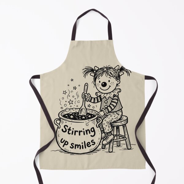 Item preview, Whimsical Cauldron Bubbles - Cute Clown Girl designed and sold by bapupa.