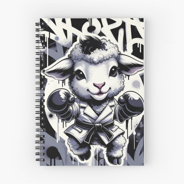 Item preview, Urban Graffiti Boxing Sheep Street Art designed and sold by IntelliMindDesigns.