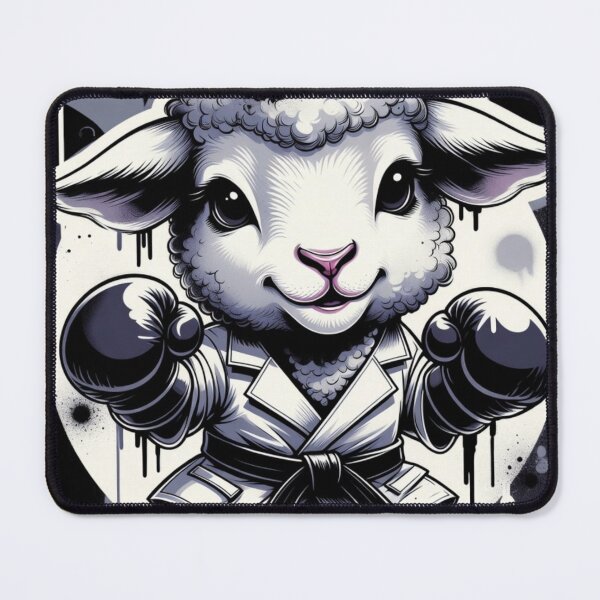Item preview, Urban Graffiti Boxing Sheep Street Art designed and sold by IntelliMindDesigns.