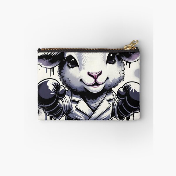 Item preview, Urban Graffiti Boxing Sheep Street Art designed and sold by IntelliMindDesigns.