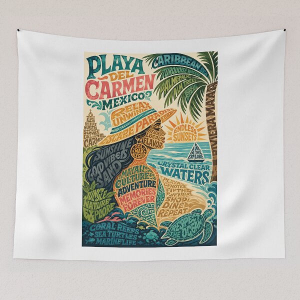 Item preview, Playa del Carmen Quintana Roo Caribbean Coast Mexico Beach Destination designed and sold by Aryabek.