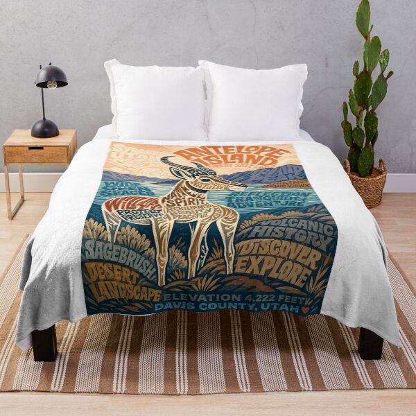 Item preview, Antelope Island State Park Great Salt Lake Utah Wildlife Landscape designed and sold by Aryabek.