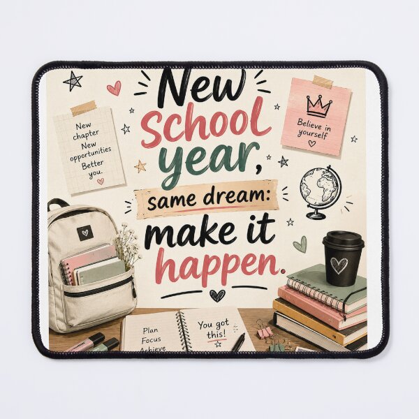 Item preview, New School Year Same Dream Make It Happen Motivational Back to School Design designed and sold by Artimax-Studio.