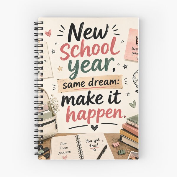 Item preview, New School Year Same Dream Make It Happen Motivational Back to School Design designed and sold by Artimax-Studio.