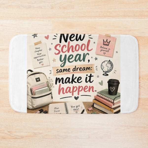 Item preview, New School Year Same Dream Make It Happen Motivational Back to School Design designed and sold by Artimax-Studio.
