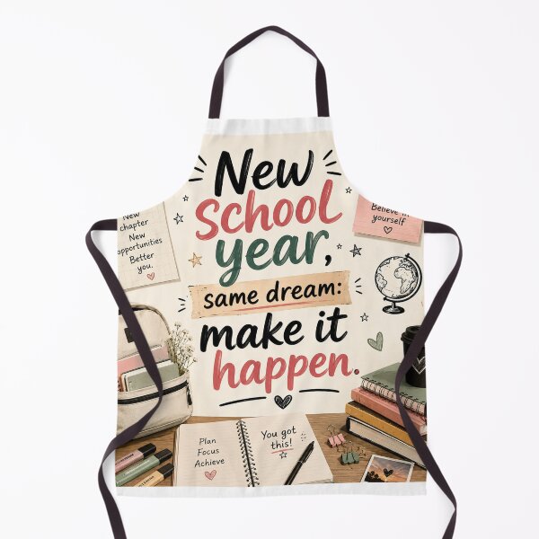 Item preview, New School Year Same Dream Make It Happen Motivational Back to School Design designed and sold by Artimax-Studio.