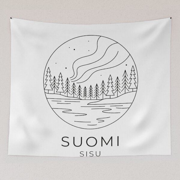 Item preview, Suomi Sisu Finland Aurora Forest designed and sold by newjoseph.