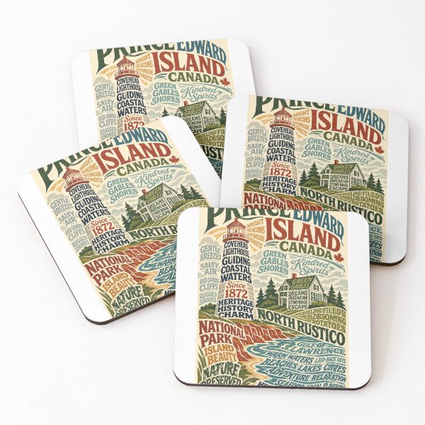 Item preview, Prince Edward Island Canada Green Gables and Covehead Lighthouse designed and sold by Aryabek.