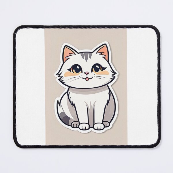 Item preview, Art - Stylized Kawaii Cat, Manga Aesthetics and Stationery designed and sold by DoodyPets.