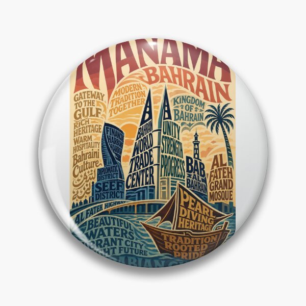 Item preview, Manama Bahrain Skyline Kingdom of Bahrain Arabian Gulf Landmark designed and sold by Aryabek.