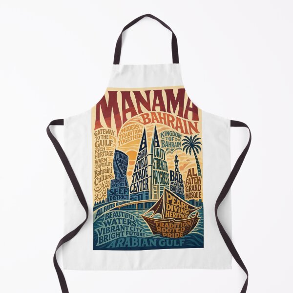 Item preview, Manama Bahrain Skyline Kingdom of Bahrain Arabian Gulf Landmark designed and sold by Aryabek.