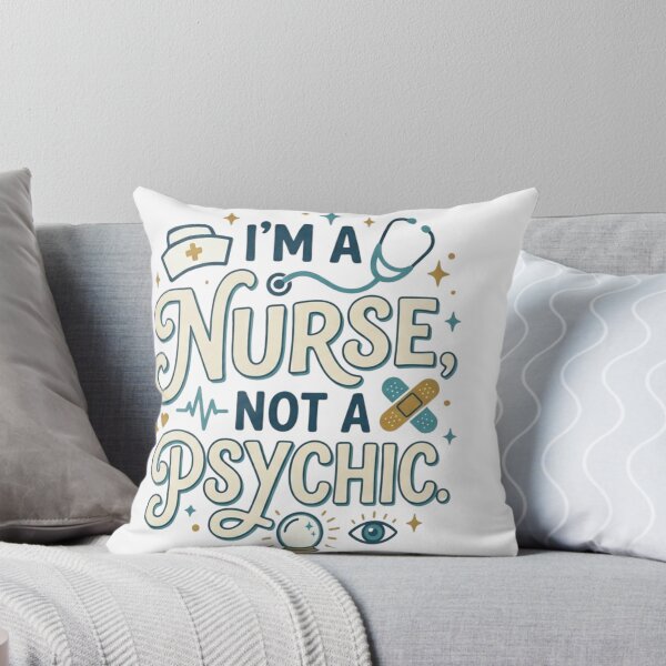 Item preview, I'm A Nurse Not A Psychic Mug designed and sold by Nebula-ghost.