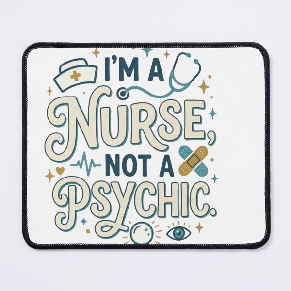 Item preview, I'm A Nurse Not A Psychic Mug designed and sold by Nebula-ghost.