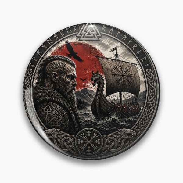 Item preview, Viking Warrior and Longship designed and sold by Thor-stone.