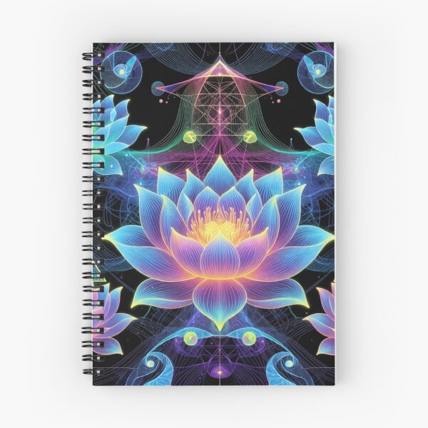 Item preview, Glowing Purple Lotus Mandala Pattern Art designed and sold by IntelliMindDesigns.