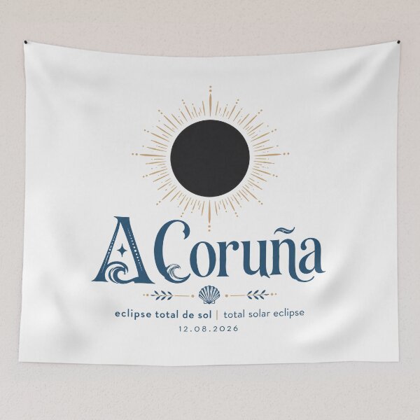 Item preview, Total Solar Eclipse 2026 A Coruna Spain designed and sold by Beyond Destinations.