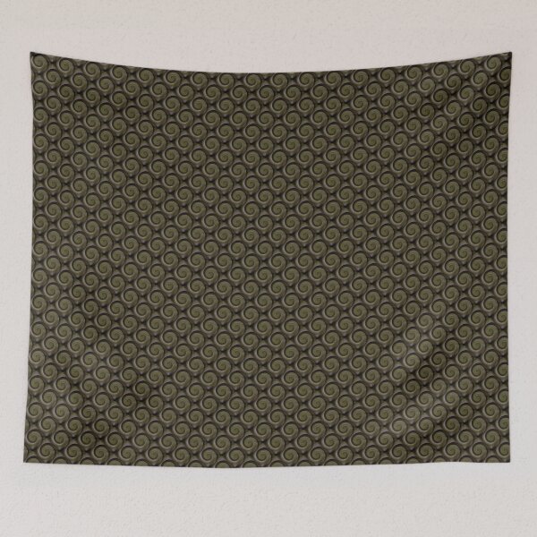 Item preview, Retro Spiral Swirl Pattern in Green designed and sold by Artistestella.