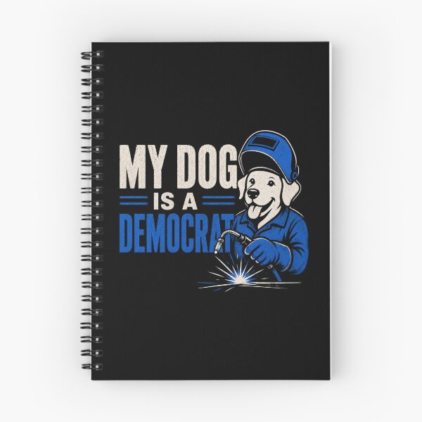 Item preview, My Dog Is a Democrat Funny Welder Dog Political Gift designed and sold by RusticMeadow.
