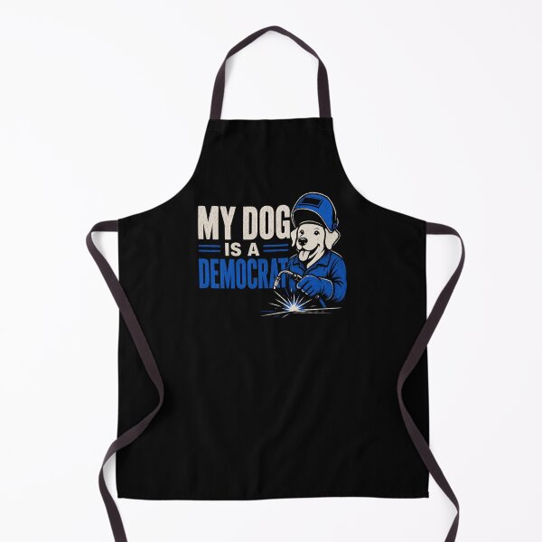 Item preview, My Dog Is a Democrat Funny Welder Dog Political Gift designed and sold by RusticMeadow.