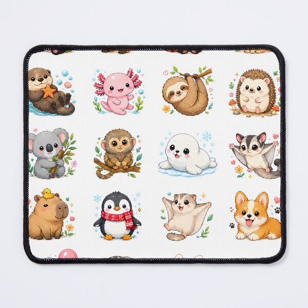 Item preview, Cute Kawaii Animal Sticker Pack designed and sold by stickersticky1.