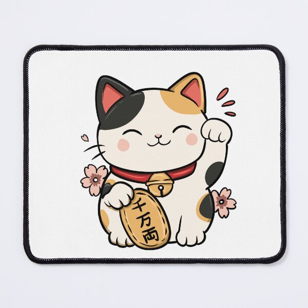 Item preview, Cute Lucky Maneki Neko Cat Japanese Kawaii Anime Style designed and sold by Dospart.