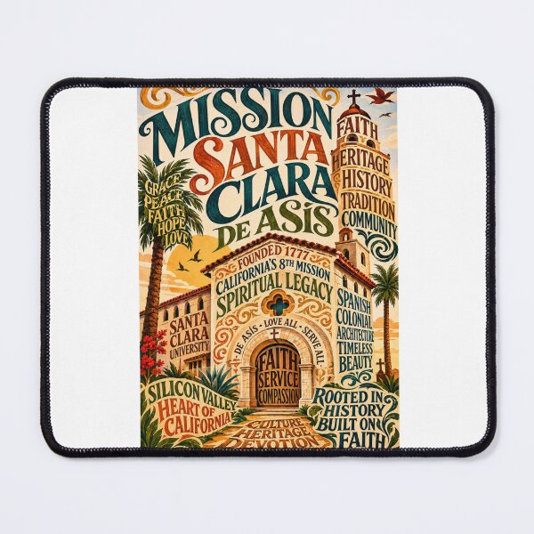 Item preview, Mission Santa Clara de Asís Spanish Colonial Landmark designed and sold by Aryabek.