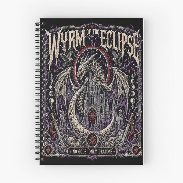Item preview, Gothic Dragon Cathedral Eclipse Dark Fantasy Art designed and sold by InkspirationGraphics.