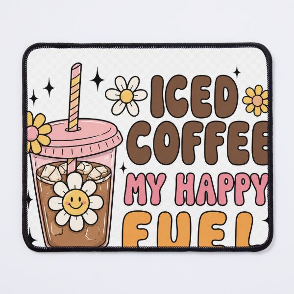 Item preview, Cute Iced Coffee Happy Fuel designed and sold by ⭐ AURA STUDIO.