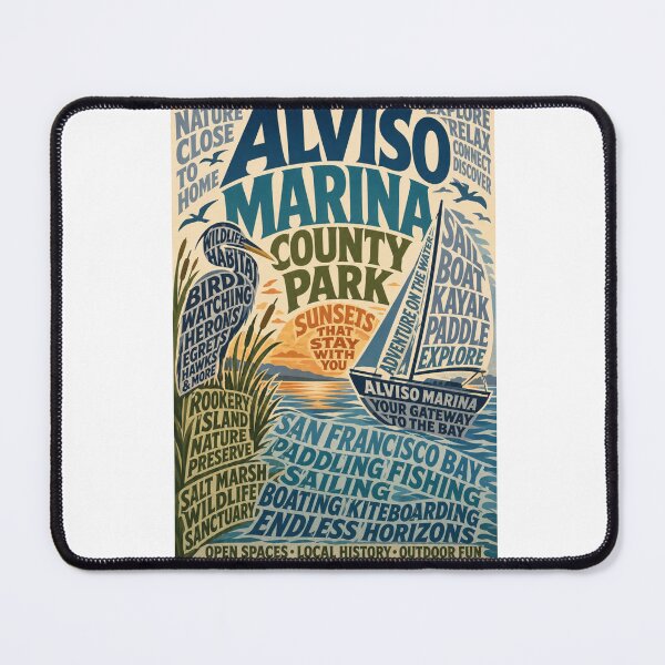 Item preview, Alviso Marina County Park San Francisco Bay Wetlands and Santa Clara County Nature Preserve designed and sold by Aryabek.