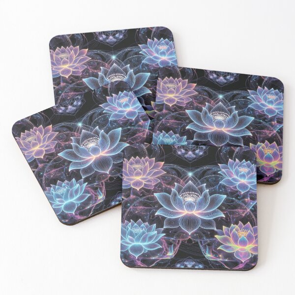 Item preview, Symmetrical Blue Lotus Mandala Spiritual Art designed and sold by IntelliMindDesigns.