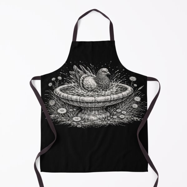 Item preview, Pigeon Bird Bath Vintage Engraving designed and sold by azule1.