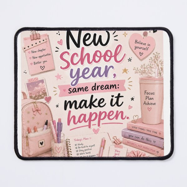 Item preview, New School Year Same Dream Make It Happen Motivational Back to School designed and sold by Artimax-Studio.