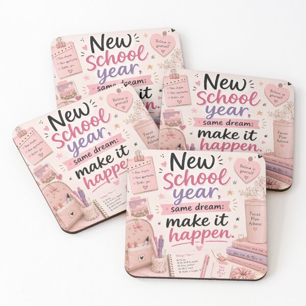 Item preview, New School Year Same Dream Make It Happen Motivational Back to School designed and sold by Artimax-Studio.