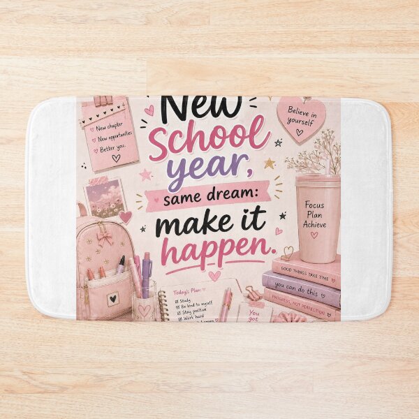 Item preview, New School Year Same Dream Make It Happen Motivational Back to School designed and sold by Artimax-Studio.