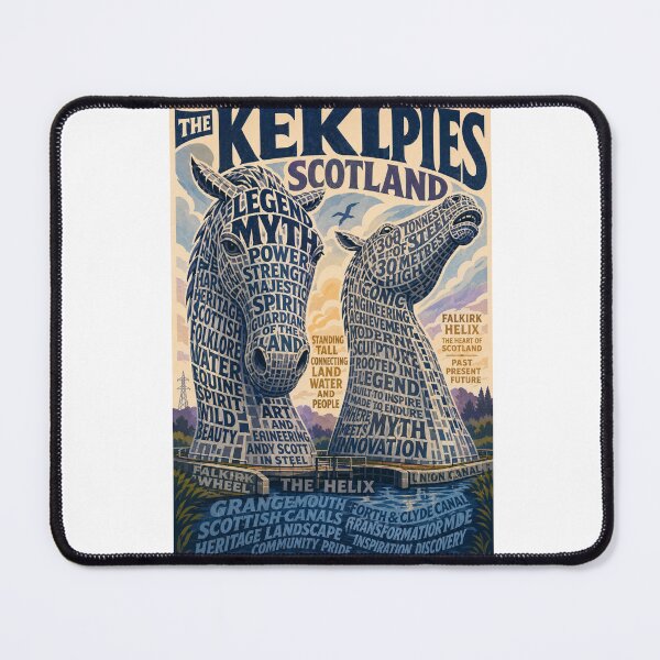 Item preview, The Kelpies Falkirk Scotland Helix Park Monument and Scottish Canals Landmark designed and sold by Aryabek.