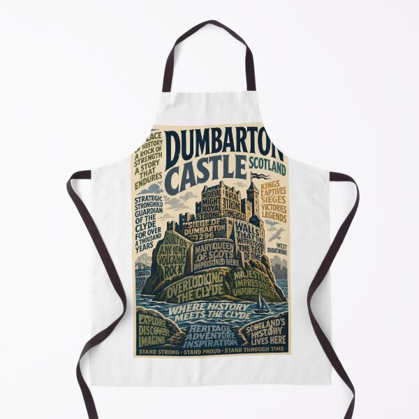 Item preview, Historic Dumbarton Castle Scotland Fortress Above the River Clyde and West Dunbartonshire Landmark designed and sold by Aryabek.