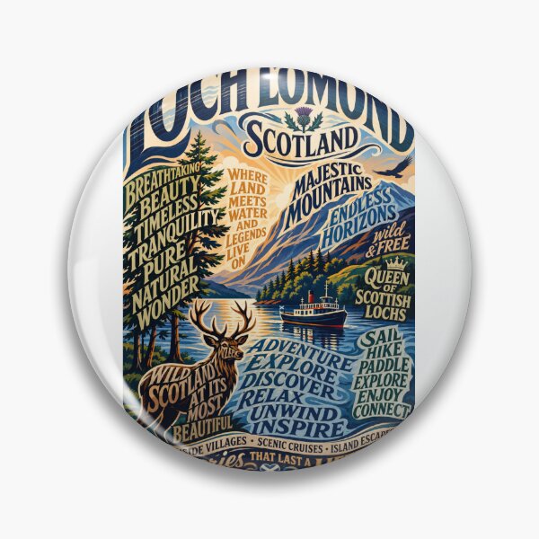 Item preview, Loch Lomond Scotland Trossachs National Park Highland Landscape and Ben Lomond Heritage designed and sold by Aryabek.