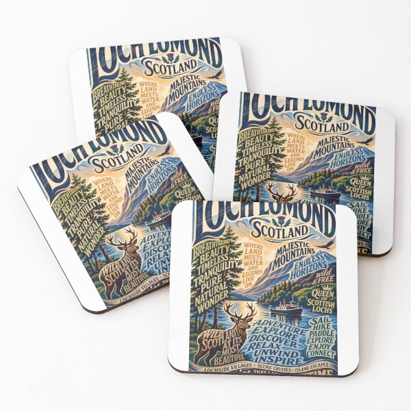 Item preview, Loch Lomond Scotland Trossachs National Park Highland Landscape and Ben Lomond Heritage designed and sold by Aryabek.