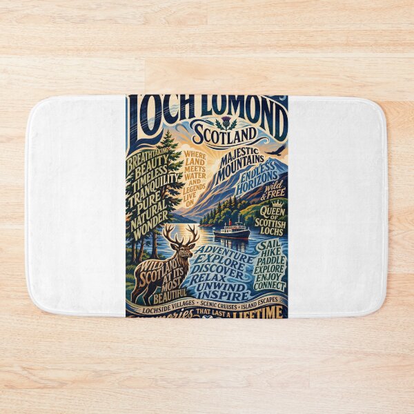 Item preview, Loch Lomond Scotland Trossachs National Park Highland Landscape and Ben Lomond Heritage designed and sold by Aryabek.