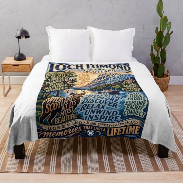 Item preview, Loch Lomond Scotland Trossachs National Park Highland Landscape and Ben Lomond Heritage designed and sold by Aryabek.