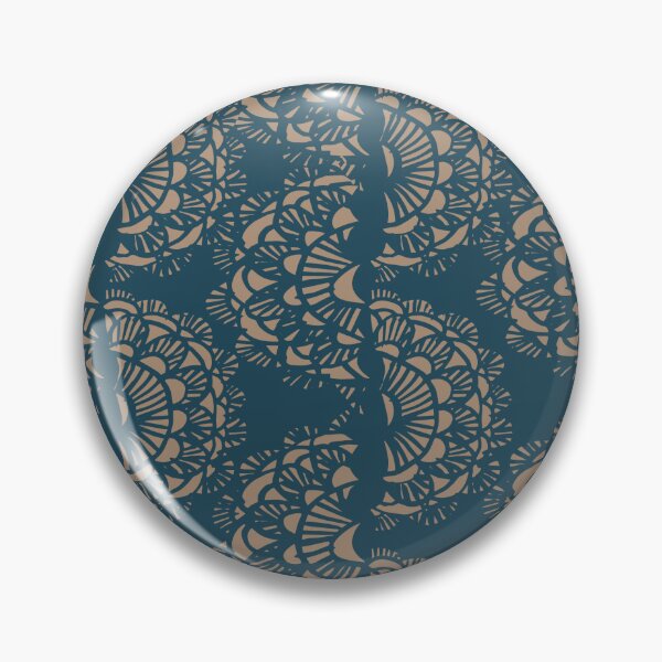 Item preview, Masquerade Lace Indigo and Beige designed and sold by Dally-Dabble.