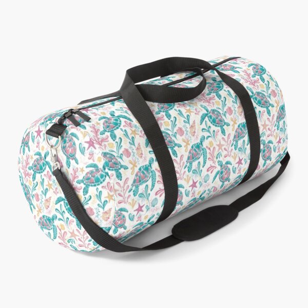Item preview, Sea Turtle Pattern | Pink Turquoise Coastal Beach Print | Cute Ocean Turtles Seamless Design designed and sold by MonNoir.