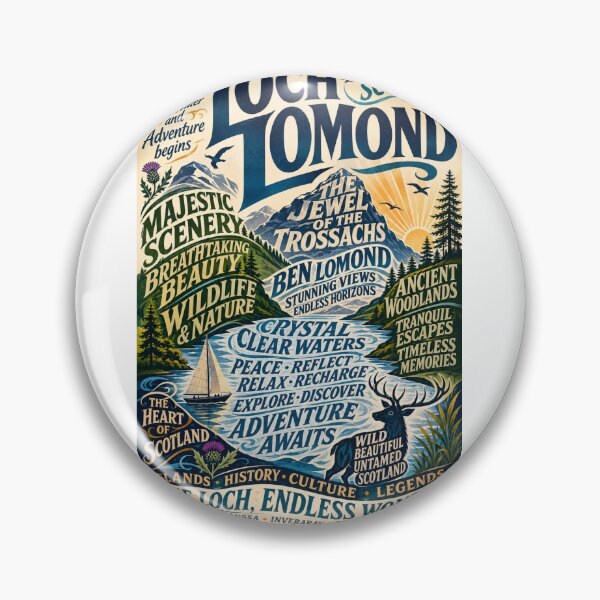 Item preview, Loch Lomond Scotland Ben Lomond Trossachs National Park Highland Scenic Destination designed and sold by Aryabek.