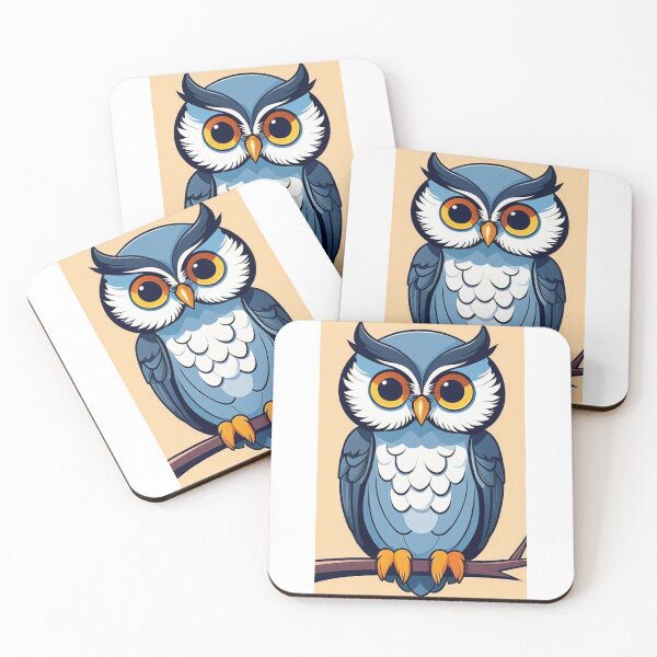 Item preview, Art - Stylized Owl, Modern and Streamlined Vector Illustration designed and sold by DoodyPets.