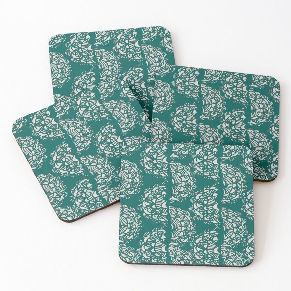 Item preview, Masquerade Lace Emerald Green and White designed and sold by Dally-Dabble.