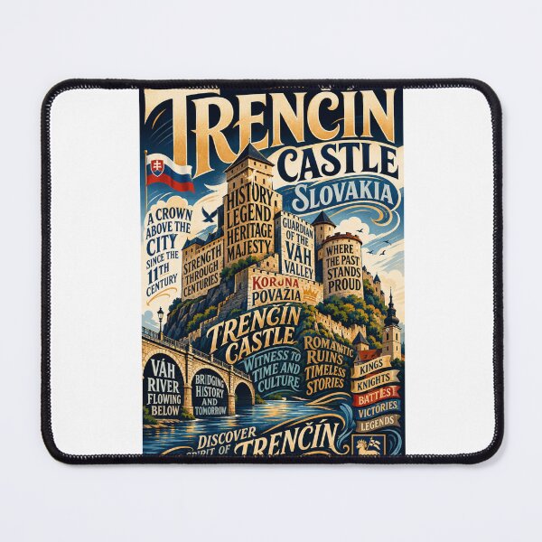 Item preview, Trenčín Castle Slovakia Medieval Fortress Above the Váh River Historic Landmark designed and sold by Aryabek.