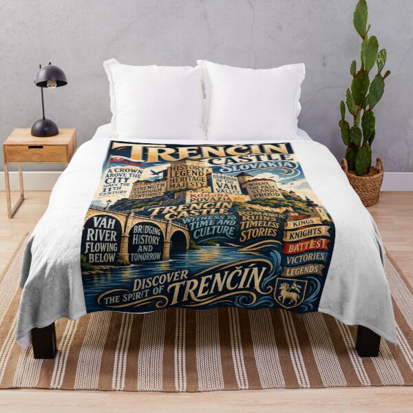 Item preview, Trenčín Castle Slovakia Medieval Fortress Above the Váh River Historic Landmark designed and sold by Aryabek.