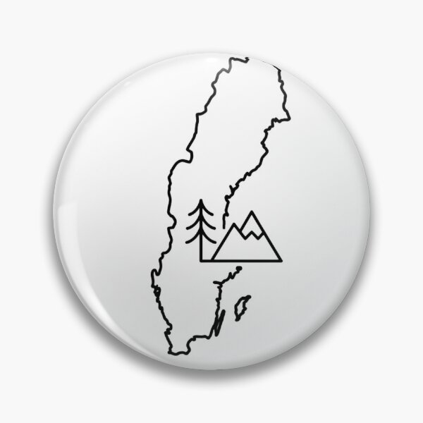 Artikelvorschau, Karte von Sverige Schweden Pine Mountain entworfen und verkauft von newjoseph.