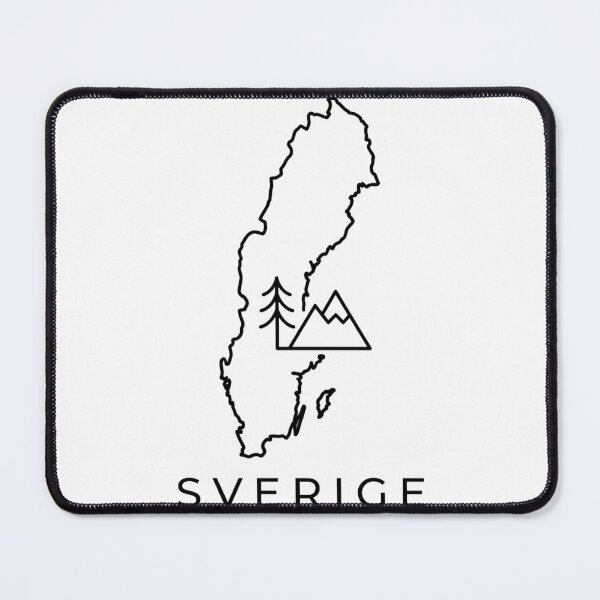 Item preview, Sverige Sweden Map Pine Mountain designed and sold by newjoseph.