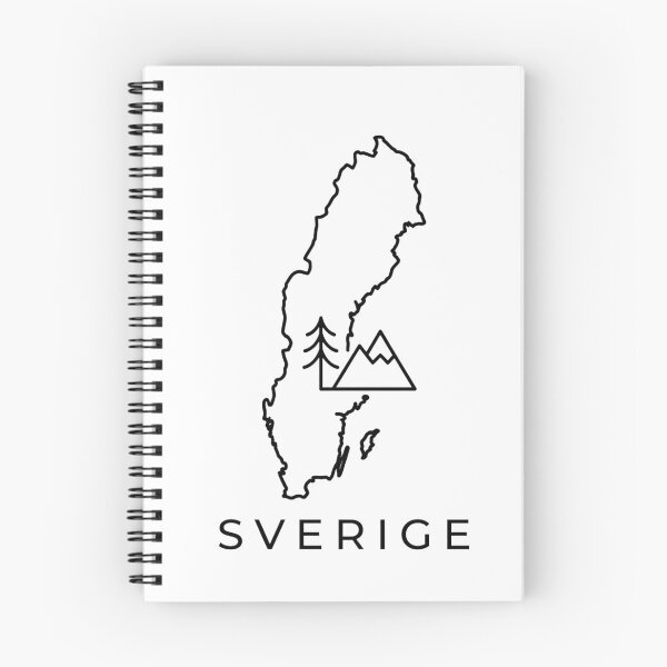 Item preview, Sverige Sweden Map Pine Mountain designed and sold by newjoseph.